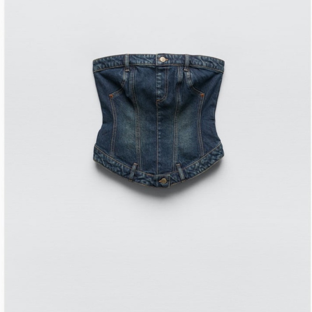 Zara denim corset